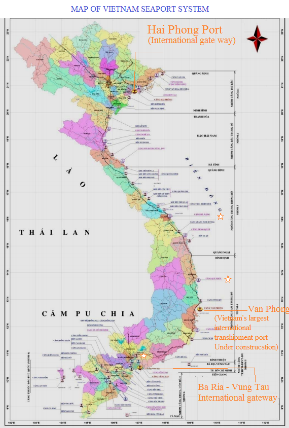 List of main ports in Vietnam - Vietlong Marine